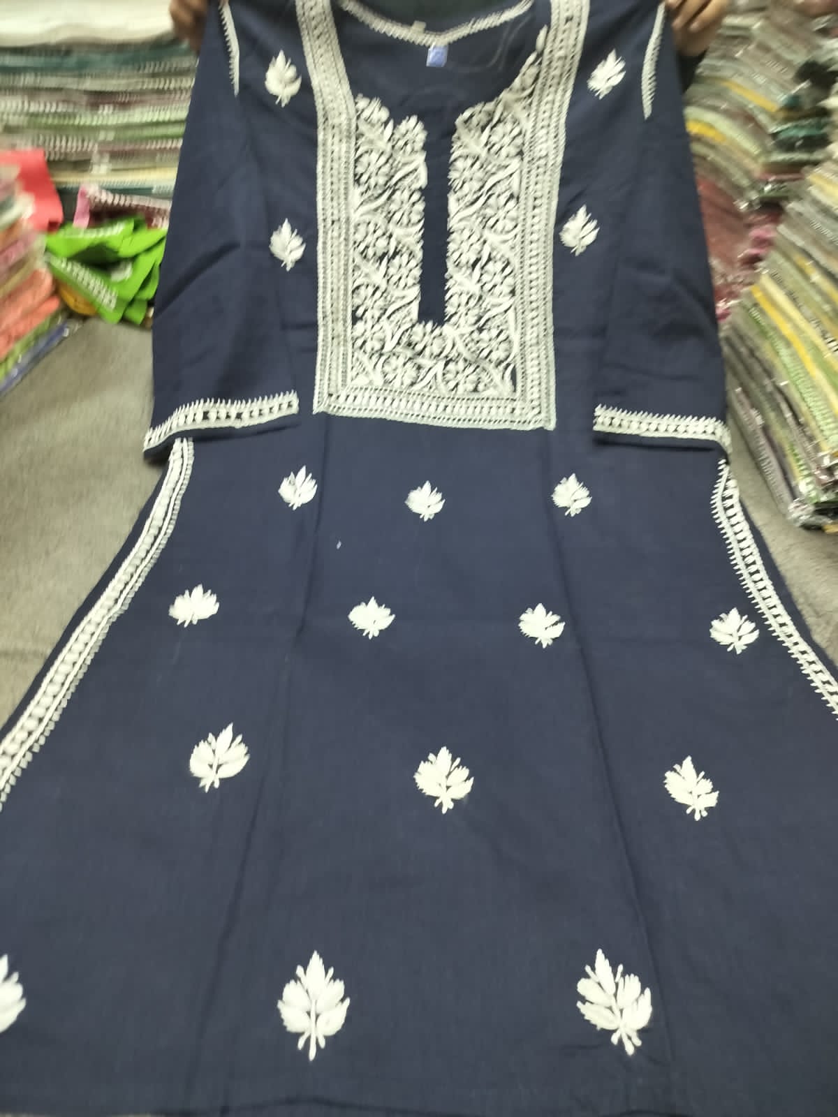 Plus size cotton kurta