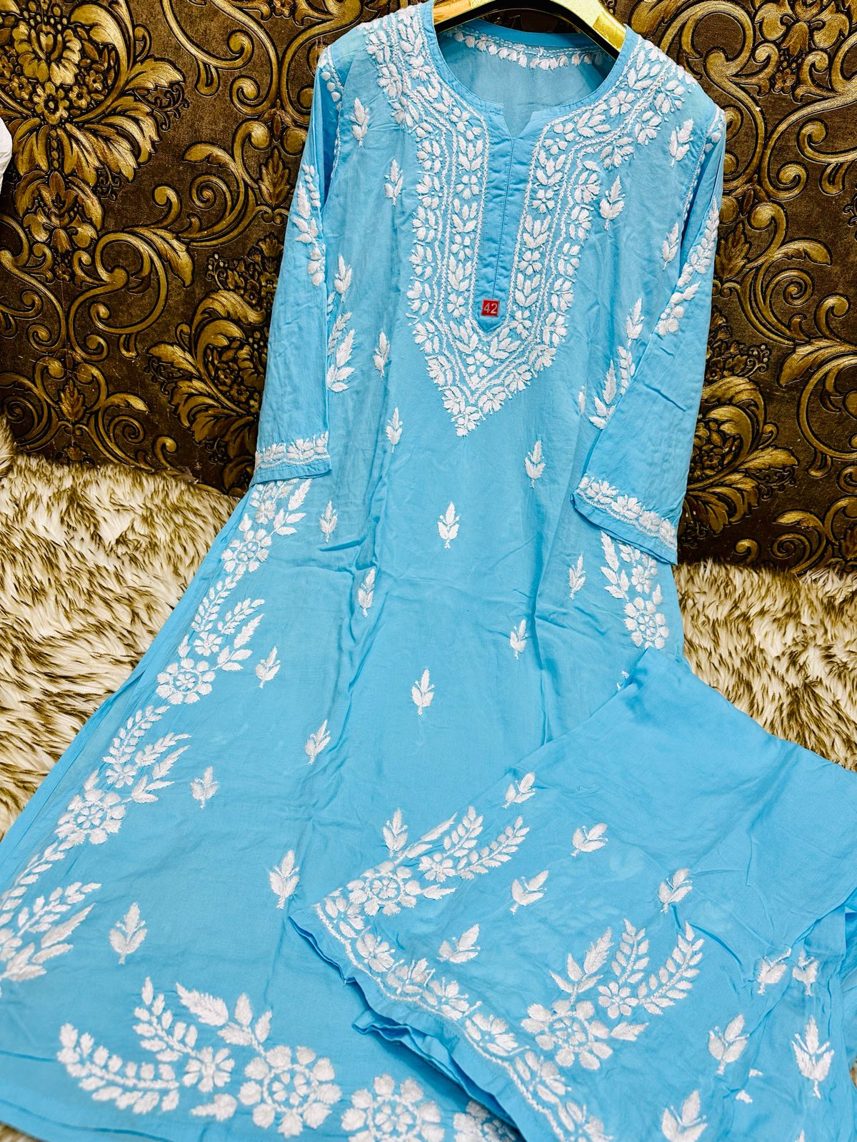 Modal kurta plazo set