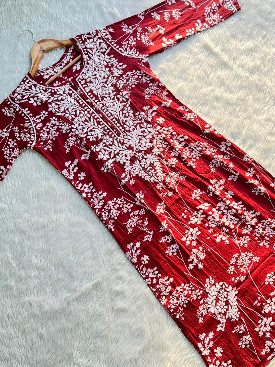 Mul Mul Kurti With Pant