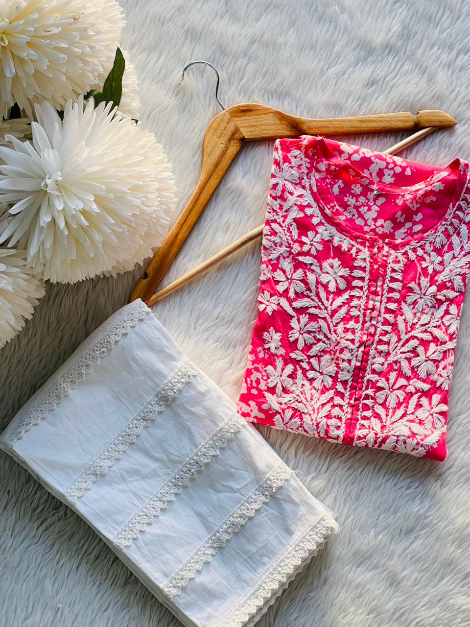 Mul Mul Kurti With Pant