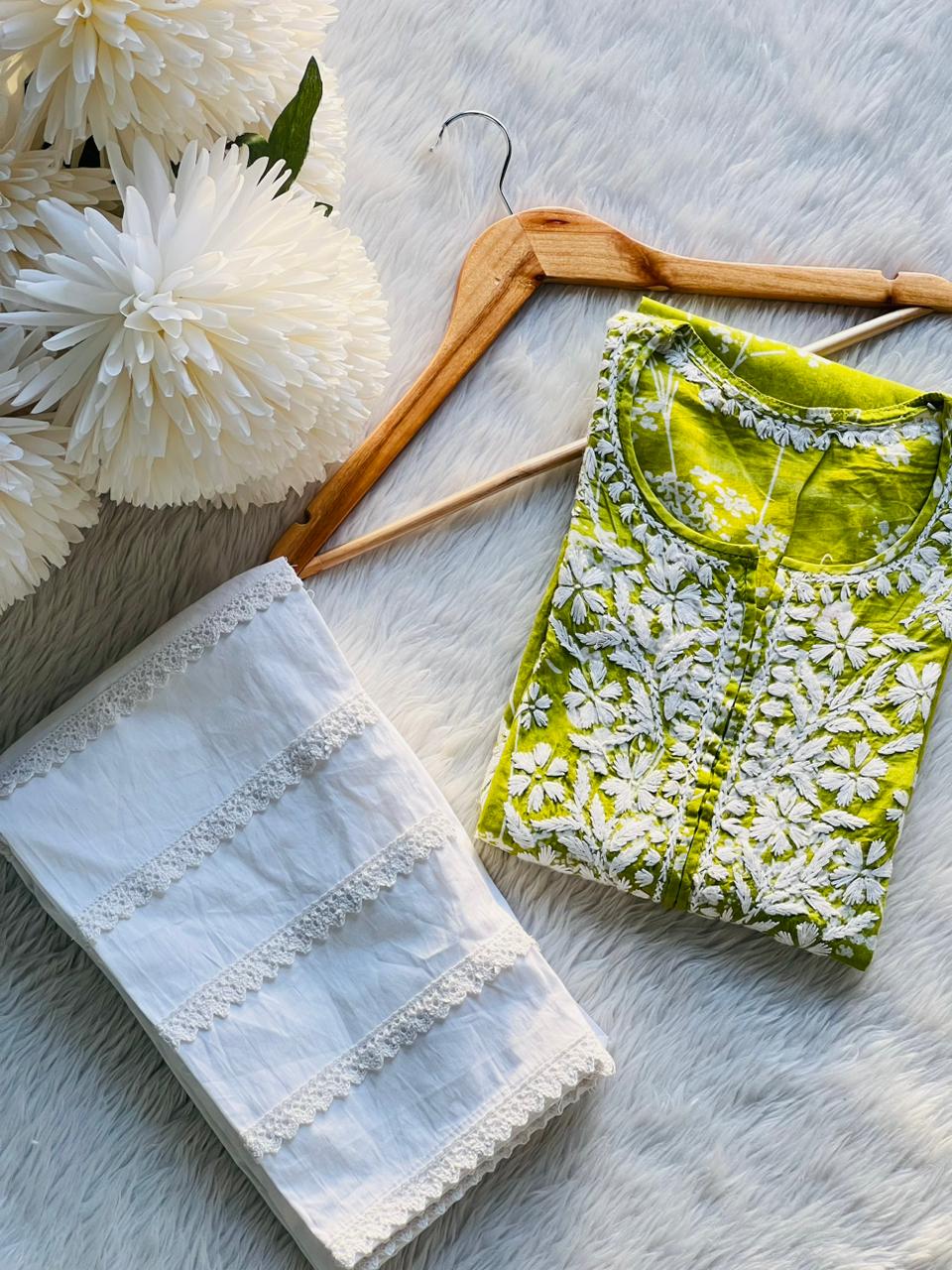 Mul Mul Kurti With Pant