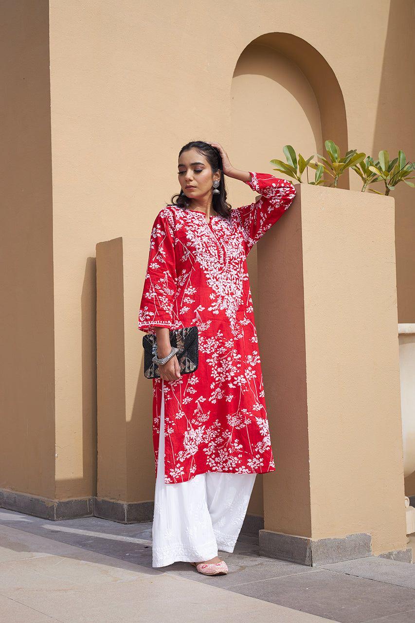 Mul Mul Kurti With Pant