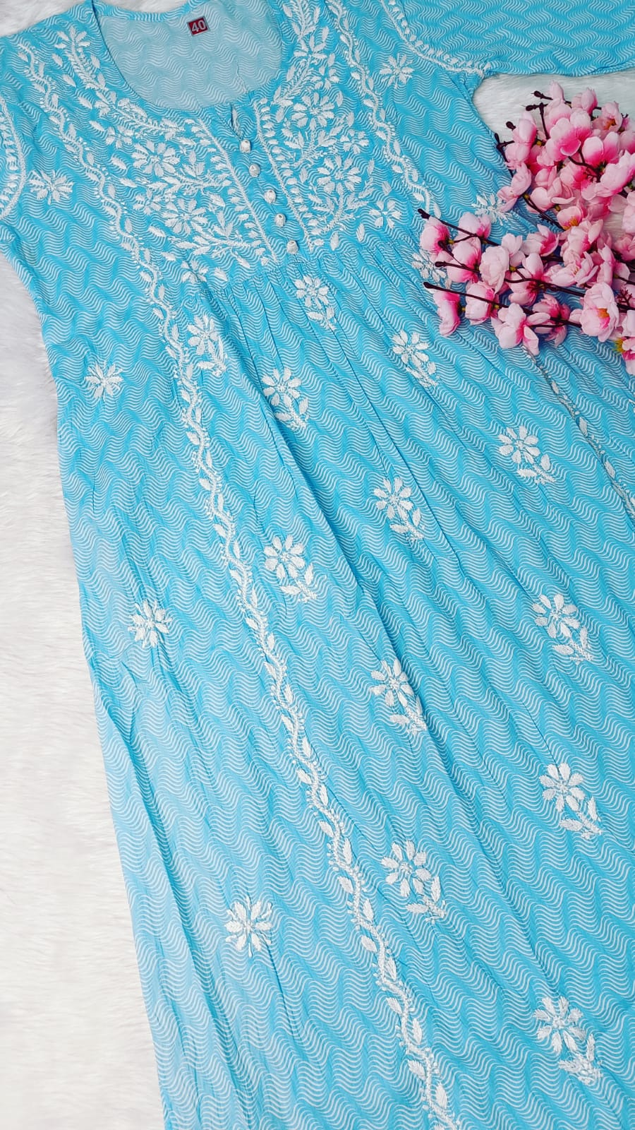 Mul Mul Printed Kurti