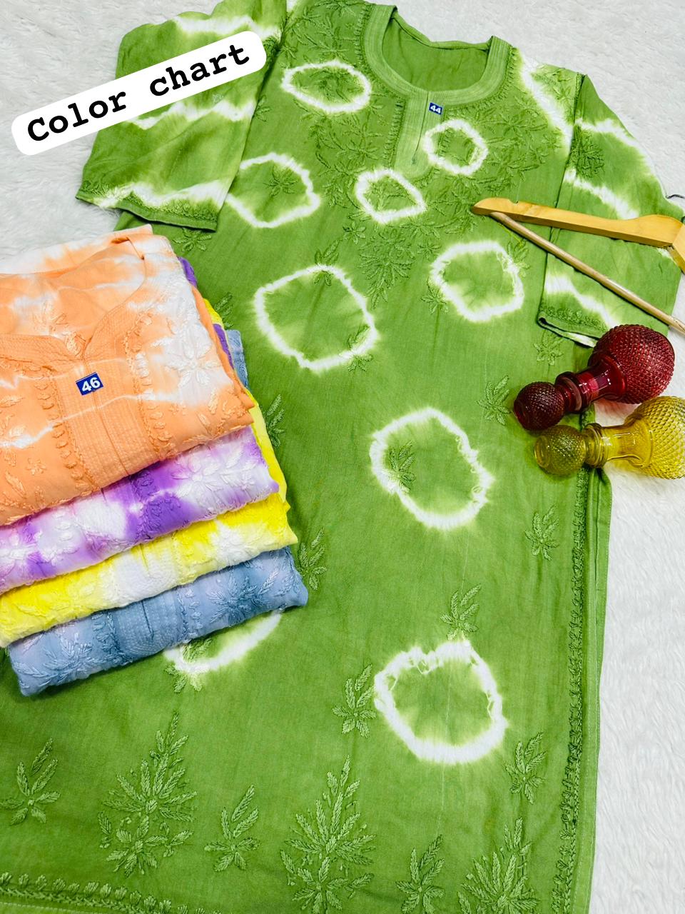 Tye & Dye Kurti With Palazzo