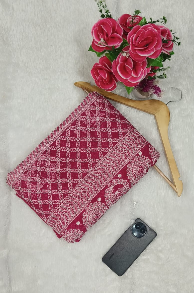 Georgette Jaal saree