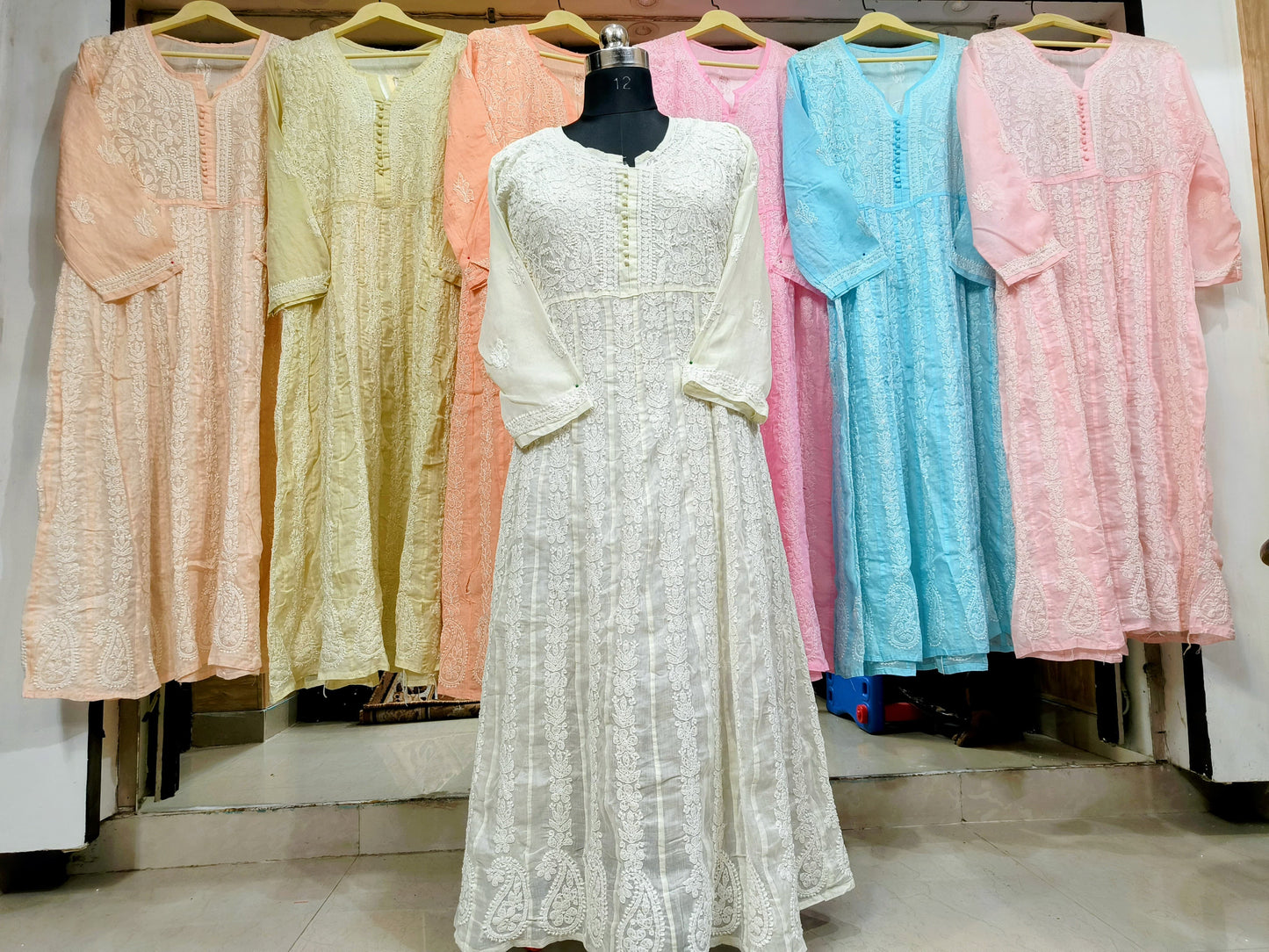 Voil cotton anarkali