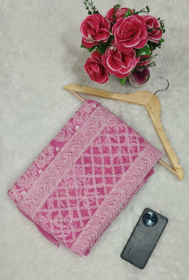 Georgette Jaal saree