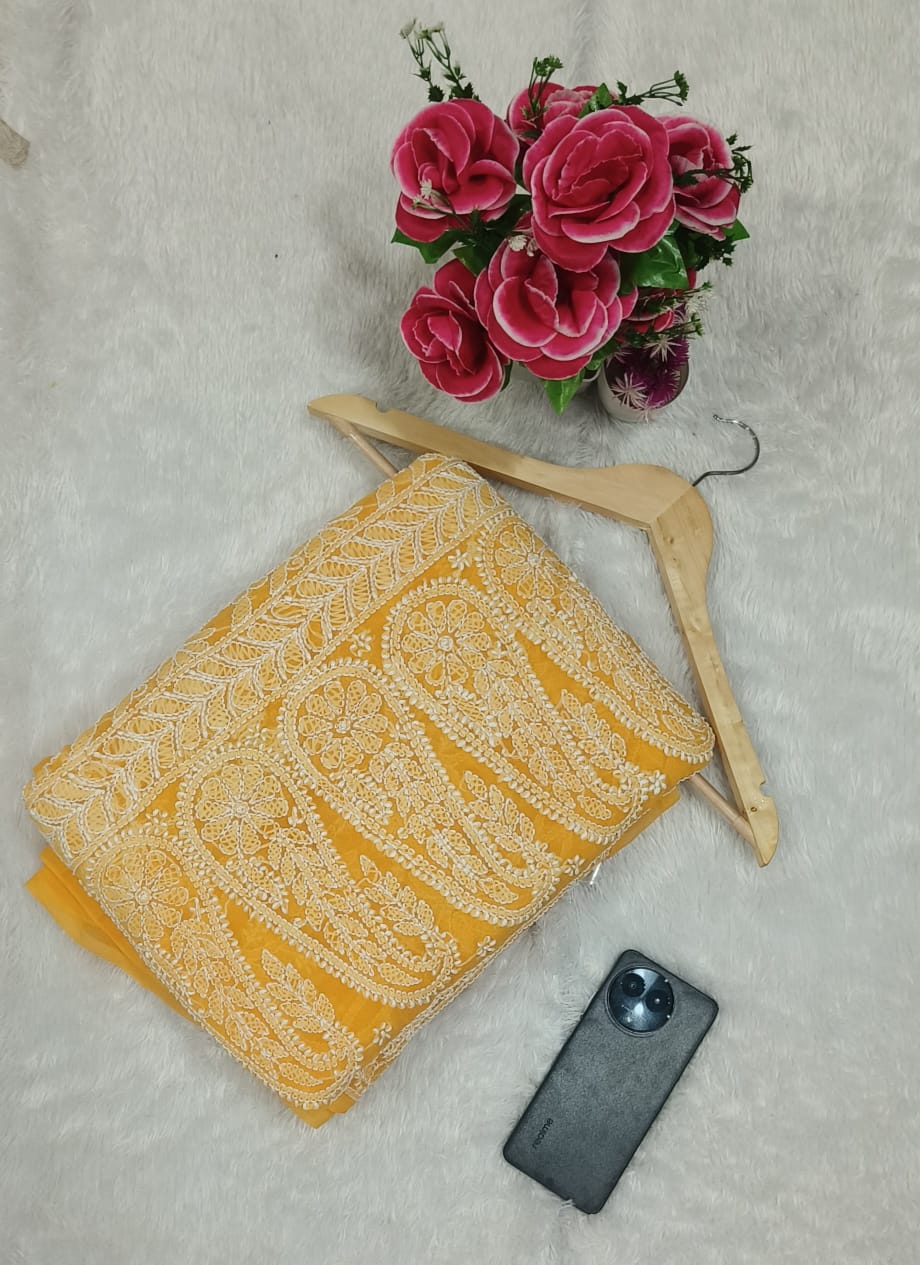 Georgette Jaal saree