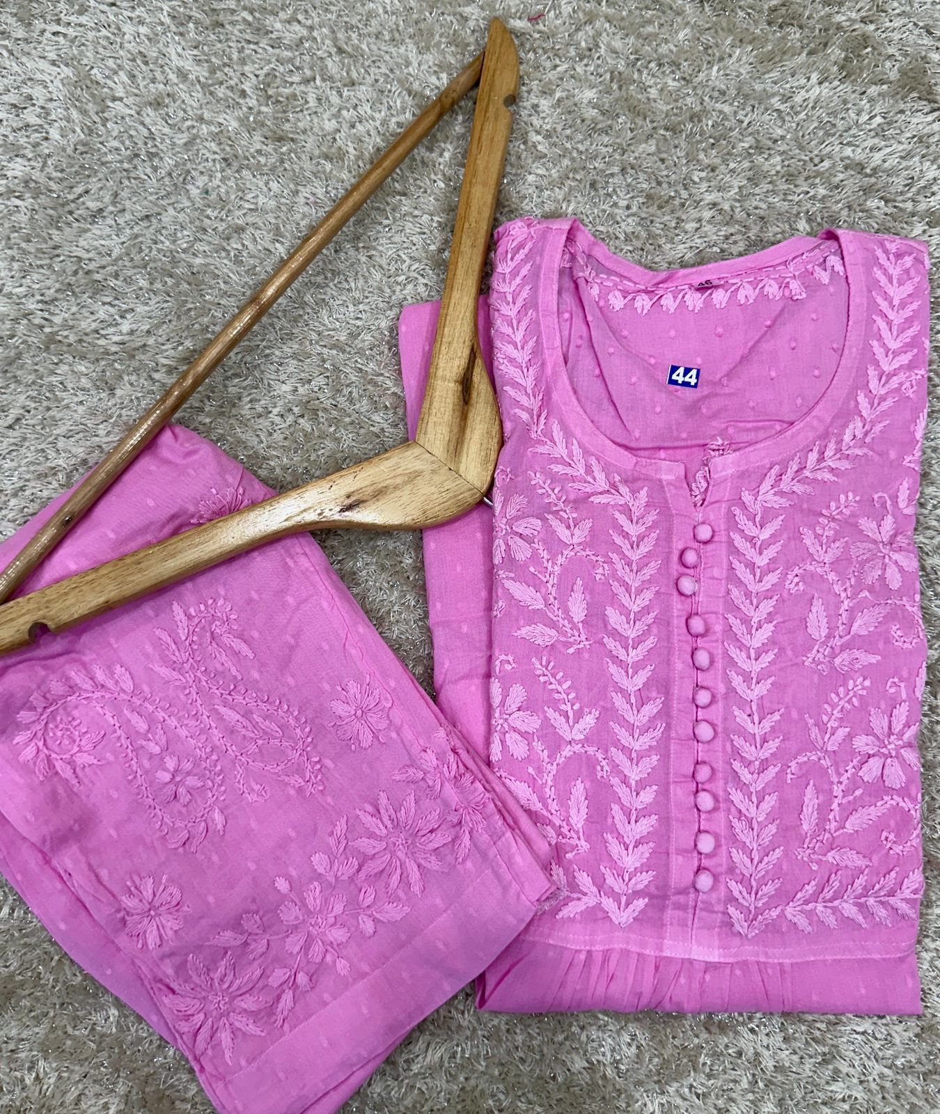 Nayra cut 2pc dobby cotton set