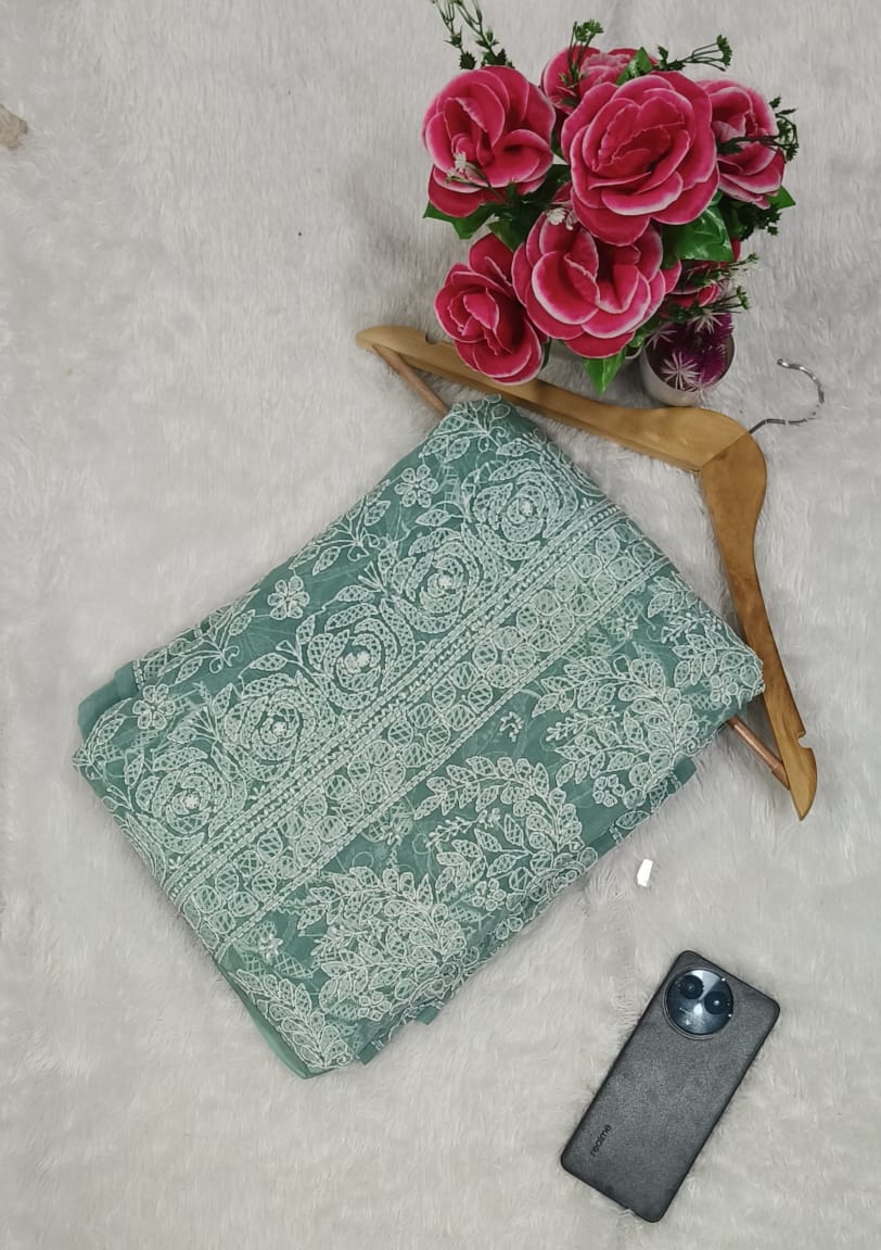 Georgette Jaal saree