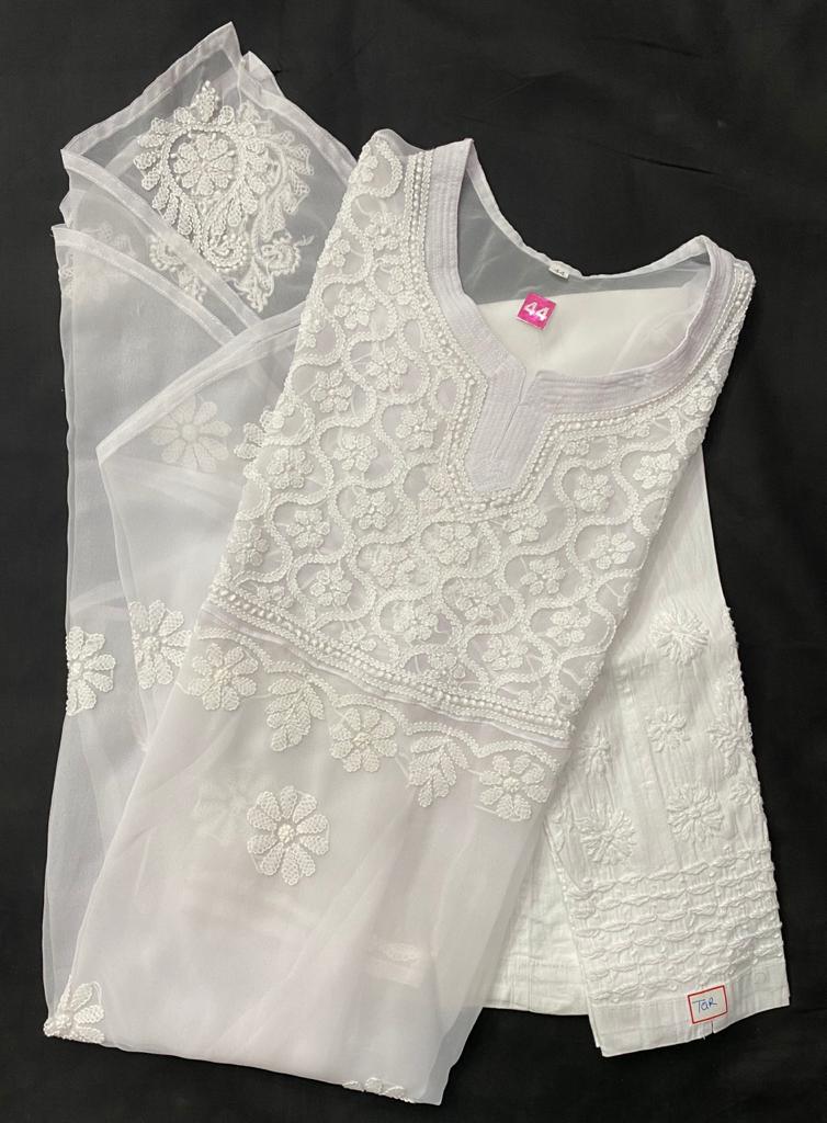 V Daman Kurti With Pant
