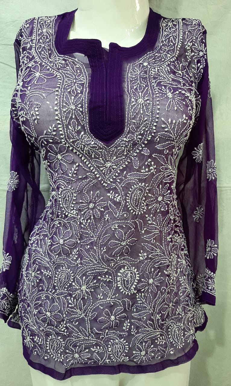 Georgette Short Kurti
