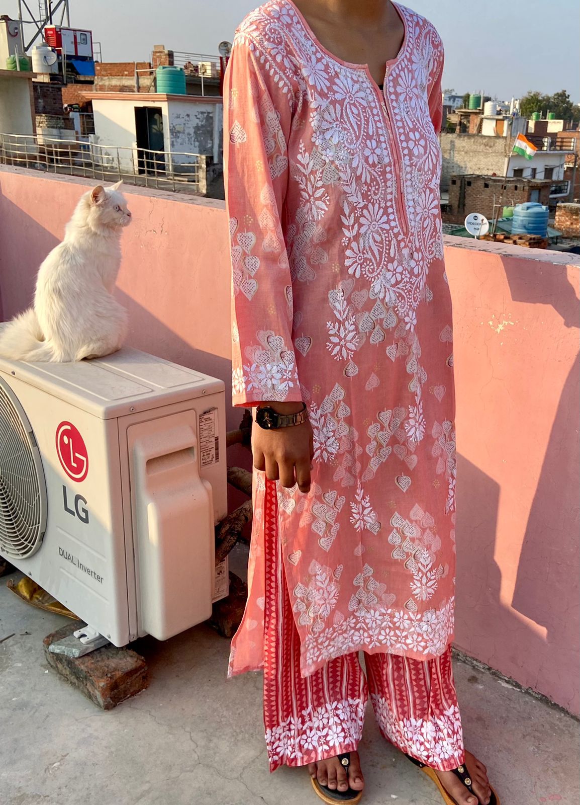 Soft Rayon Salab Kurti With Palazzo