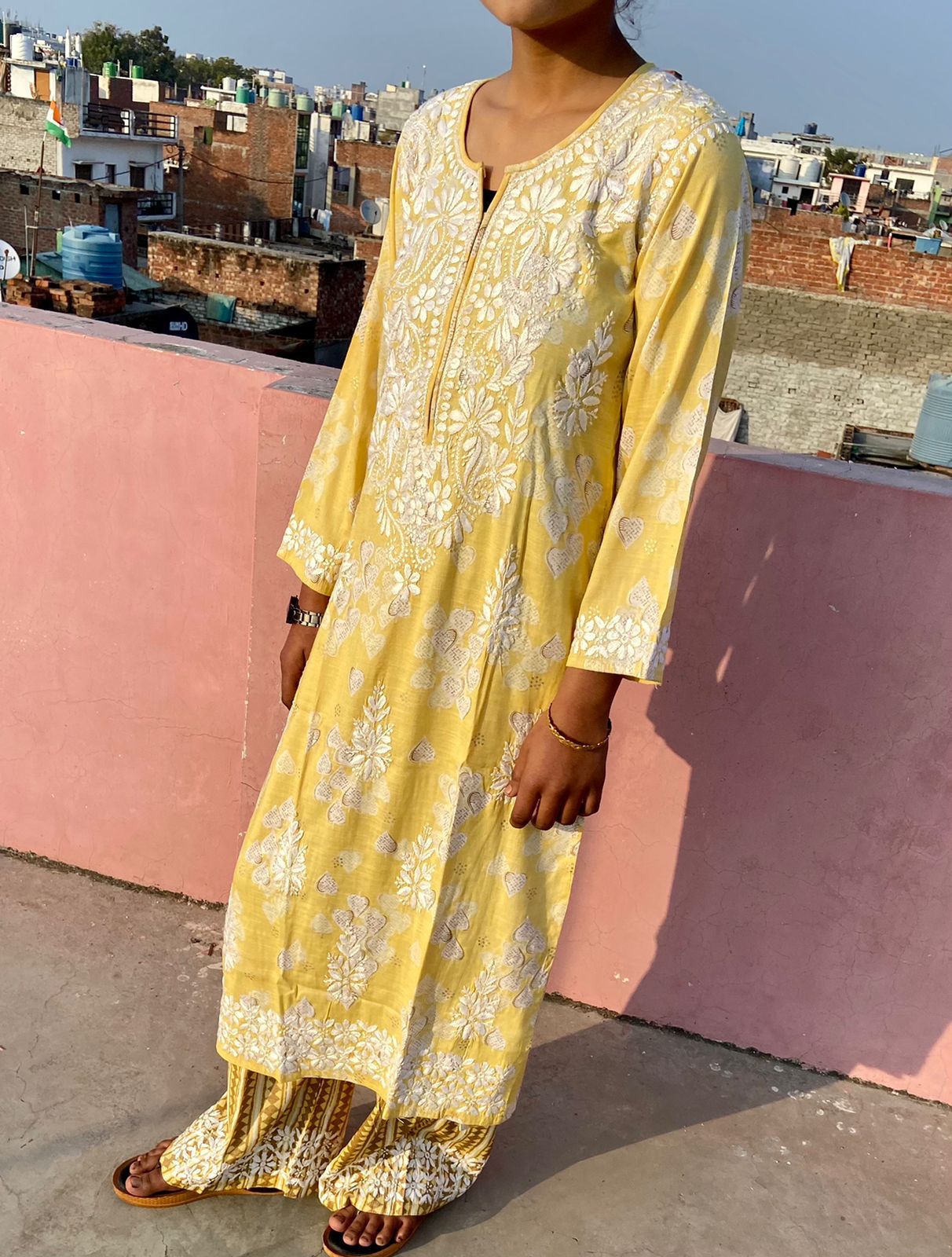 Soft Rayon Salab Kurti With Palazzo