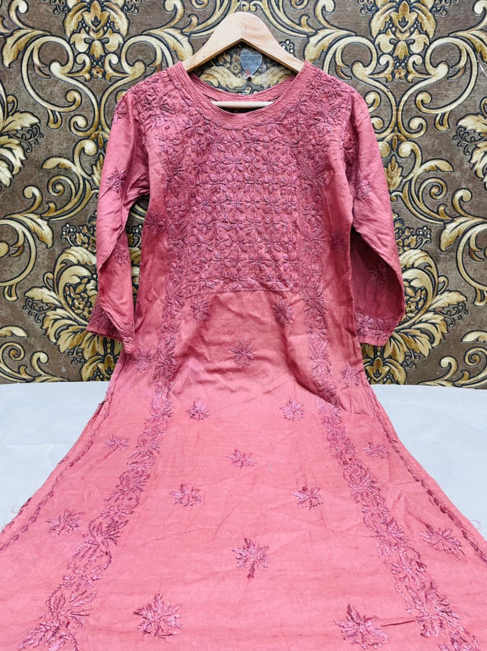 Booti Cotton Kurti With Pant