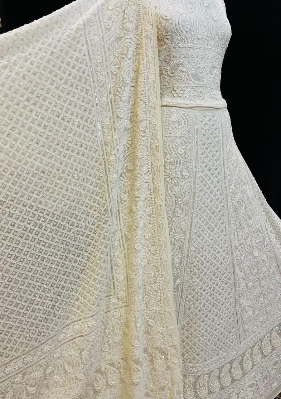 Pure Georgette Lehenga