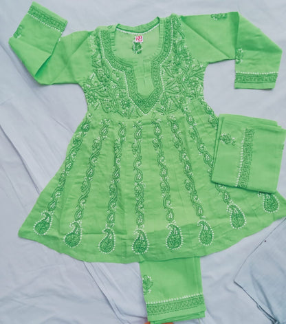 Girls Anarkali Suit Set