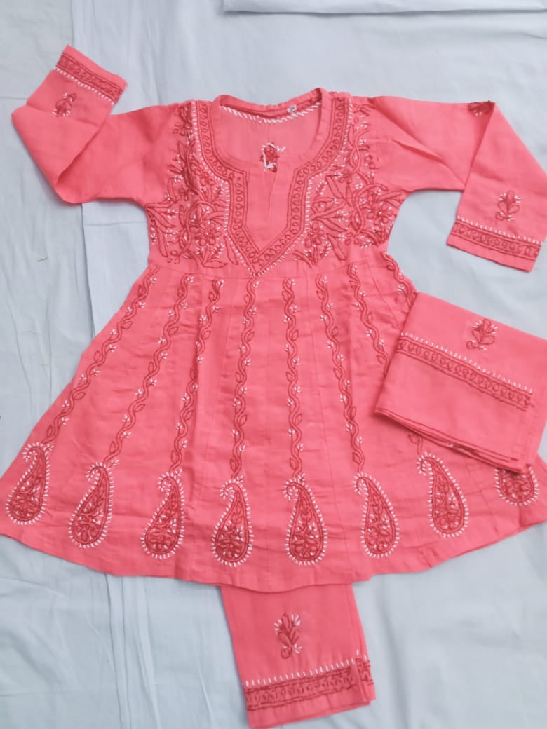 Girls Anarkali Suit Set