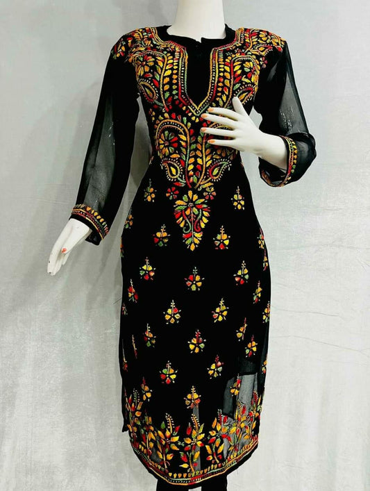 Georgette Long Kurti