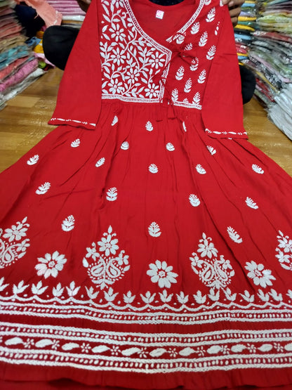 Slub cotton gown