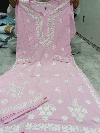 Rayon kurta with palazzo