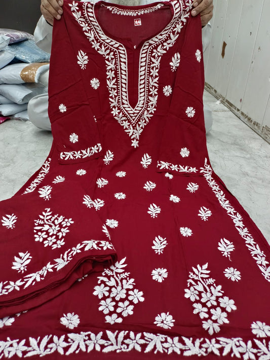 Rayon kurta with palazzo