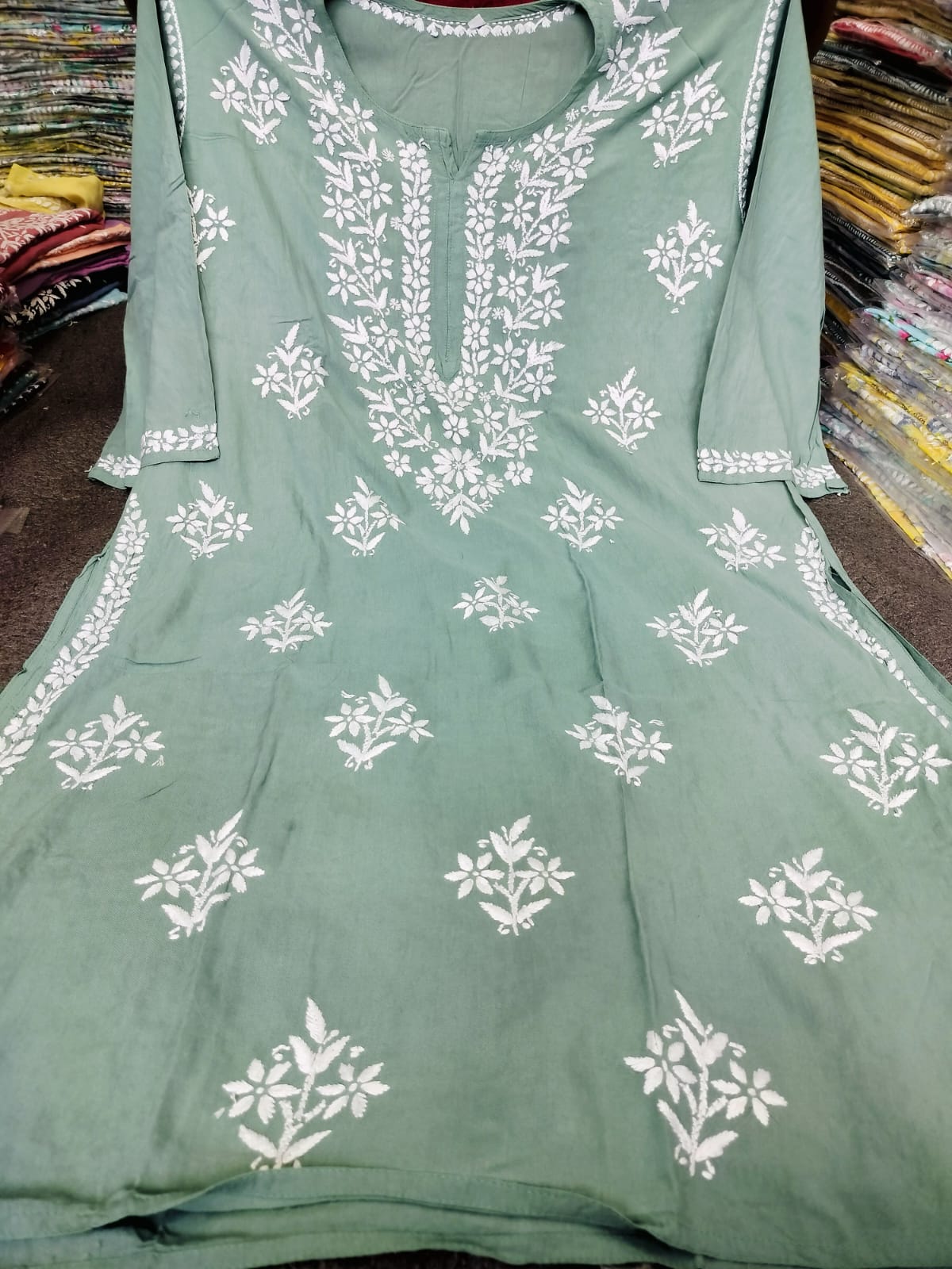 Plus size rayon kurta