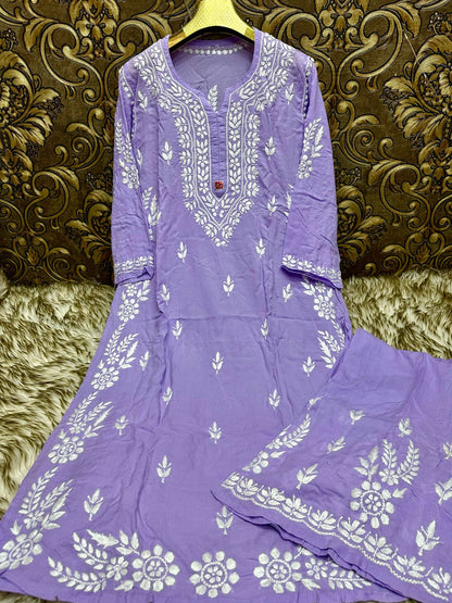 Modal kurta plazo set