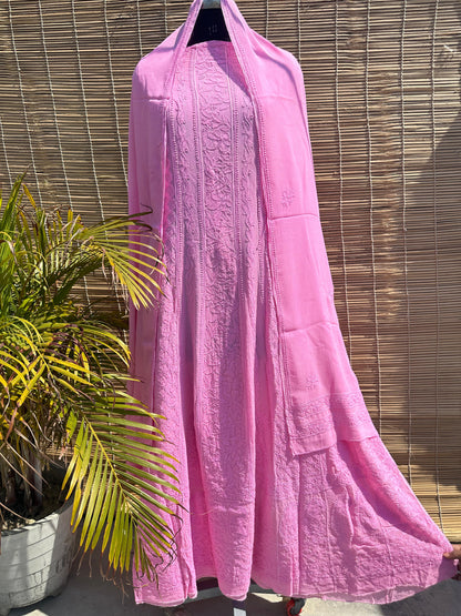 Viscose anarkali with Dupatta unstitched