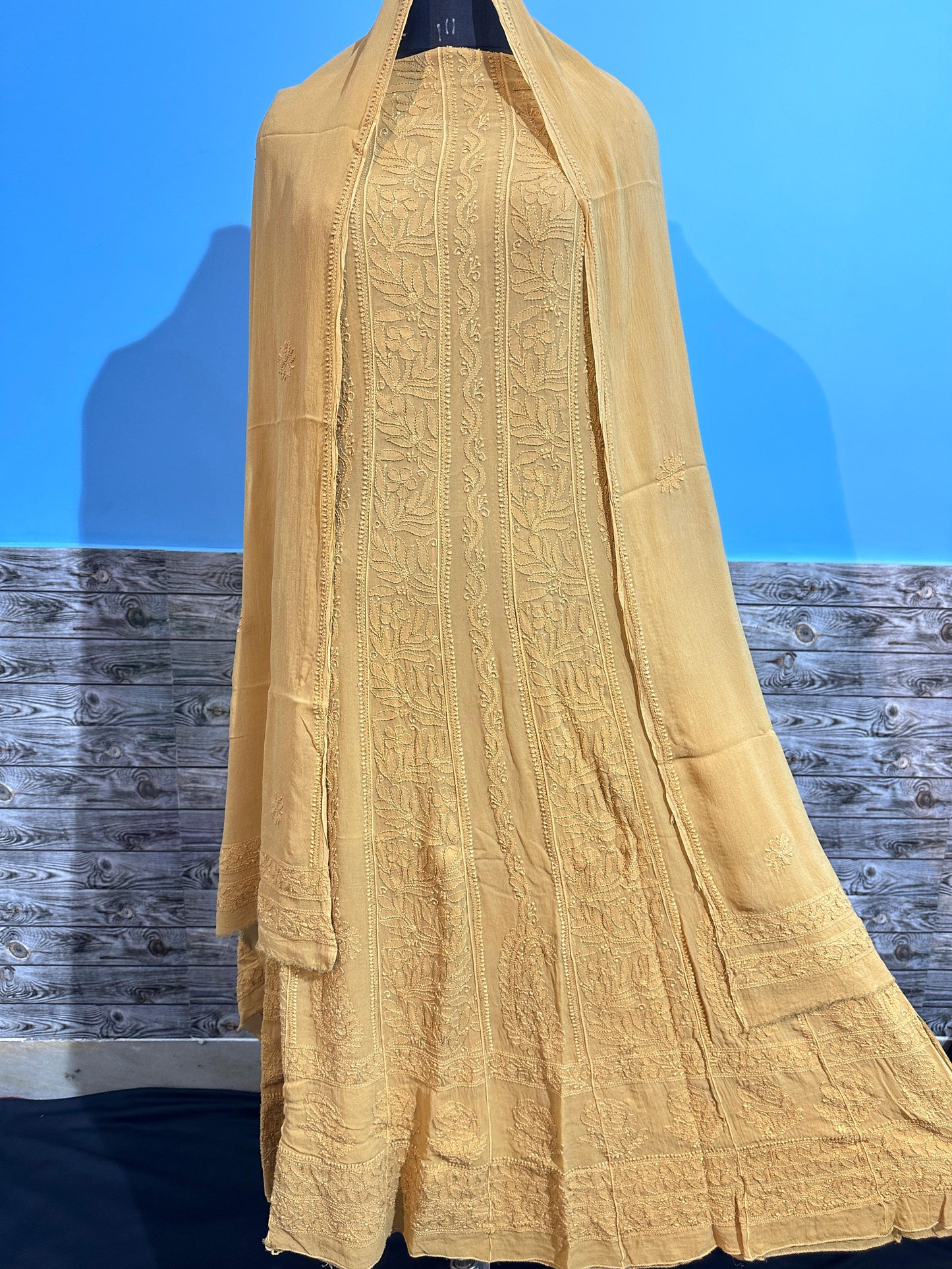 Viscose anarkali with Dupatta unstitched