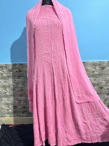 Viscose anarkali with Dupatta unstitched