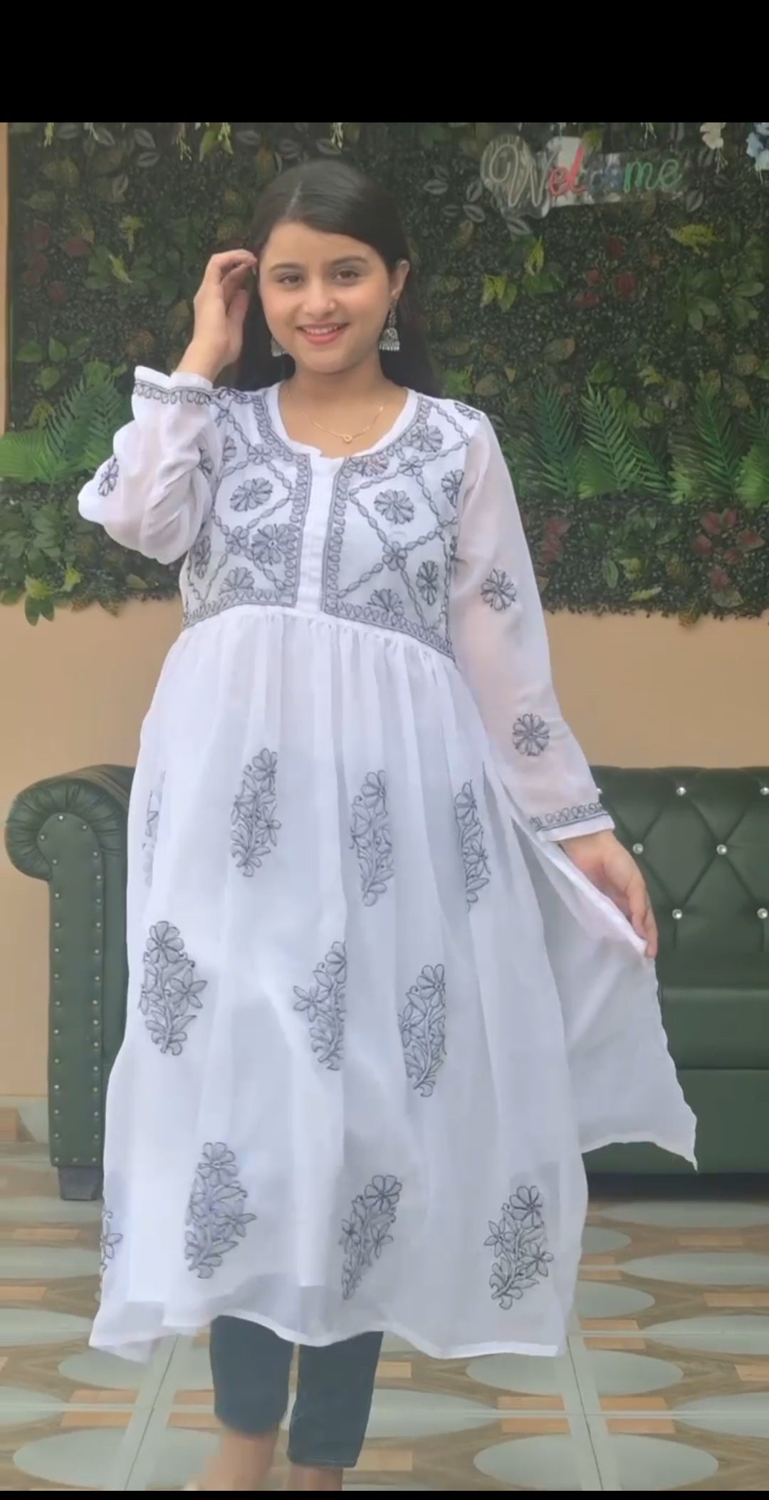 Georgette nyra kurta