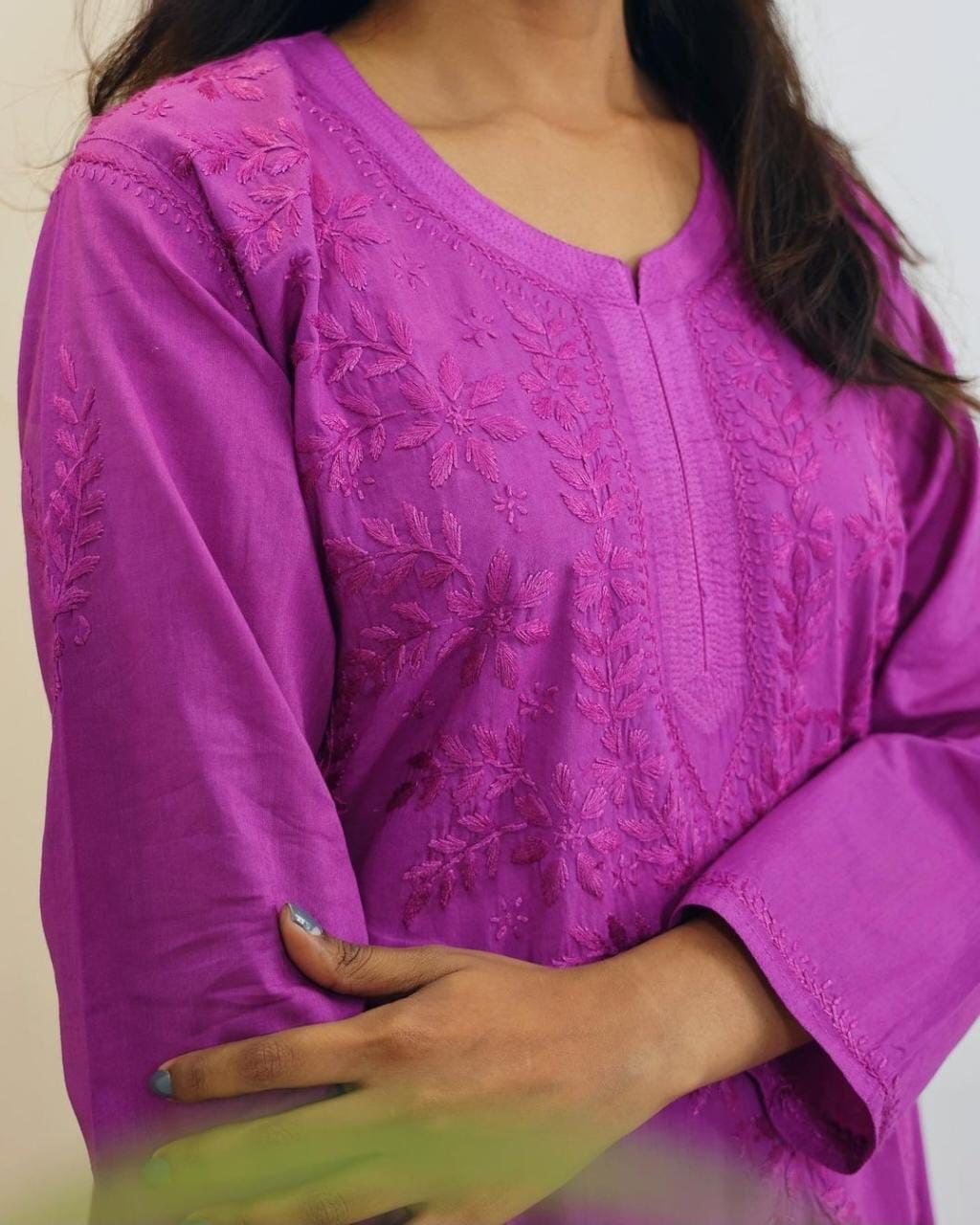 Dyeable Pure Cotton Kurta Palazzo Set