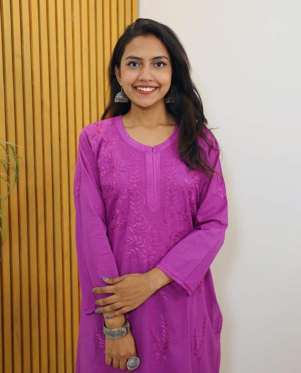 Dyeable Pure Cotton Kurta Palazzo Set