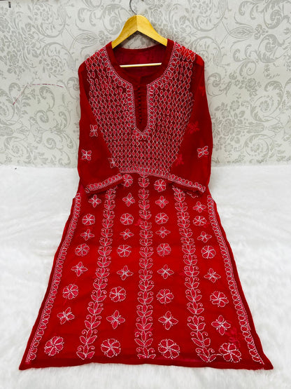 Yog Pattern Kurti