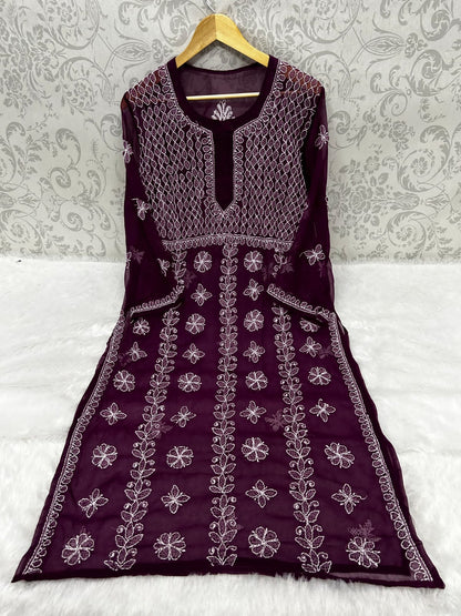 Yog Pattern Kurti