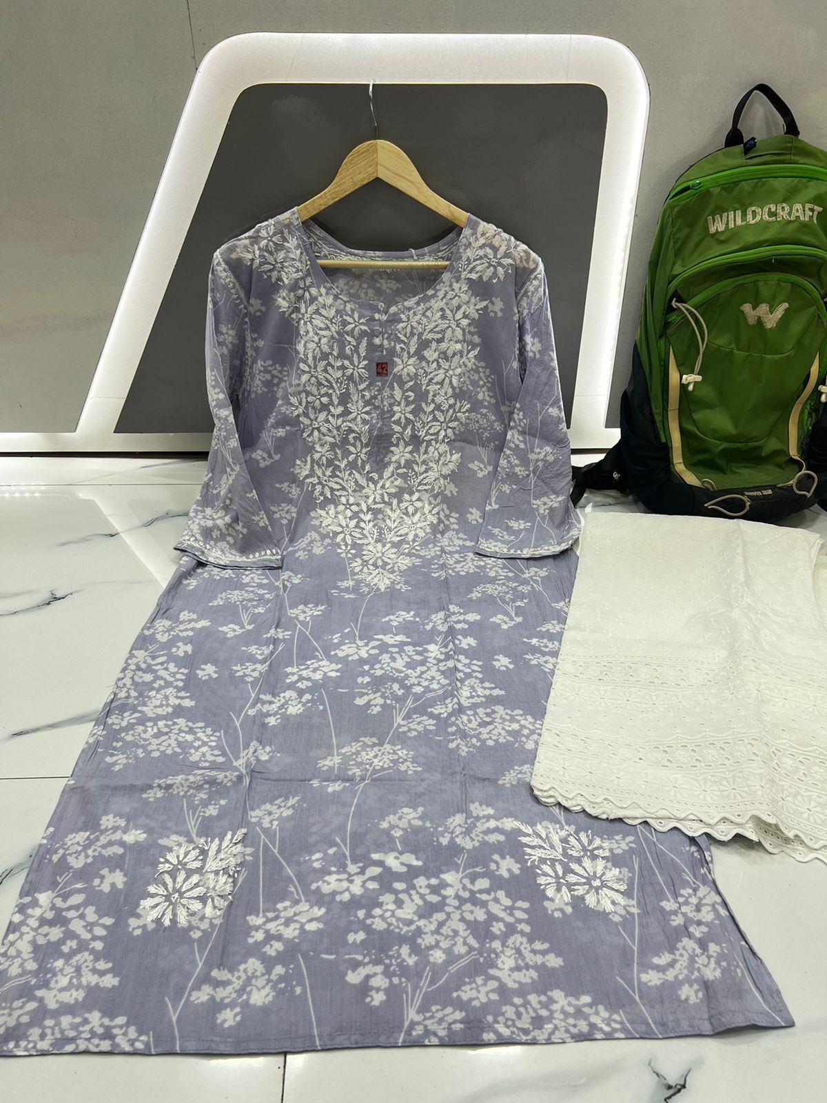 Soft Mul Mul kurti With Hakoowa Palazzo