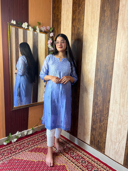 Chanderi Kurti With Pant