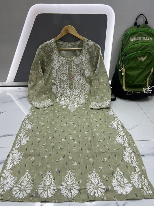 Mul Mul Cotton Kurti