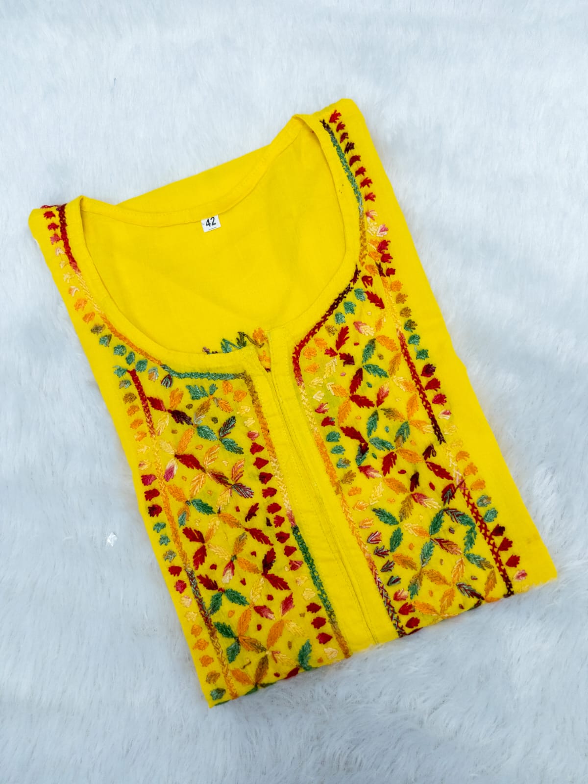 Multi Work Cotton Kurti