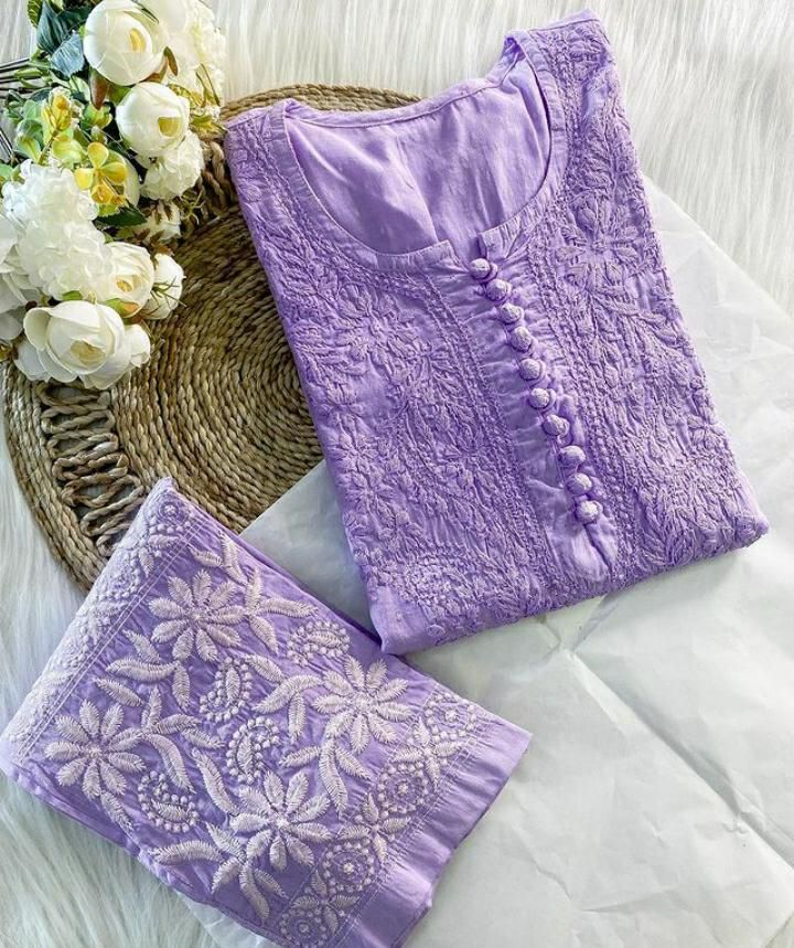 Dobby Dyeable Cotton  2pc Set