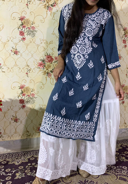 Rayon Kurti With Palazzo