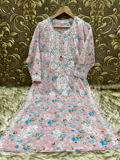 Mul Mul Printed Kurti