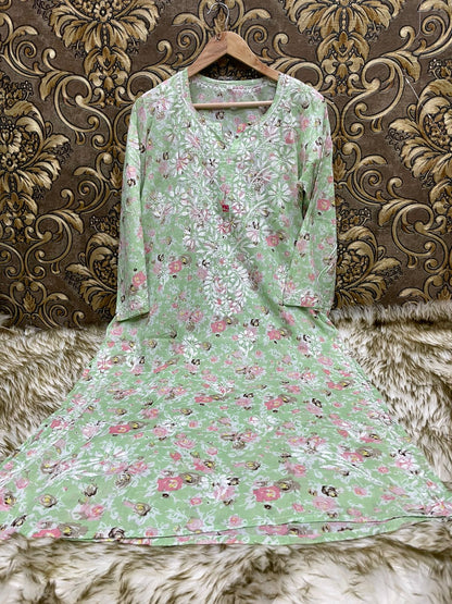 Mul Mul Printed Kurti