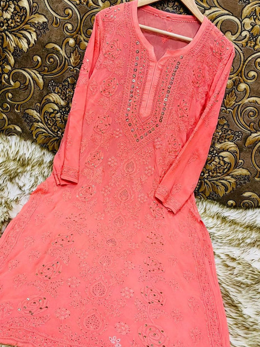 Ring Mukaish Heavy Kurti