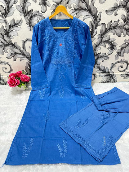 Pure Cotton Kurti With Palazzo