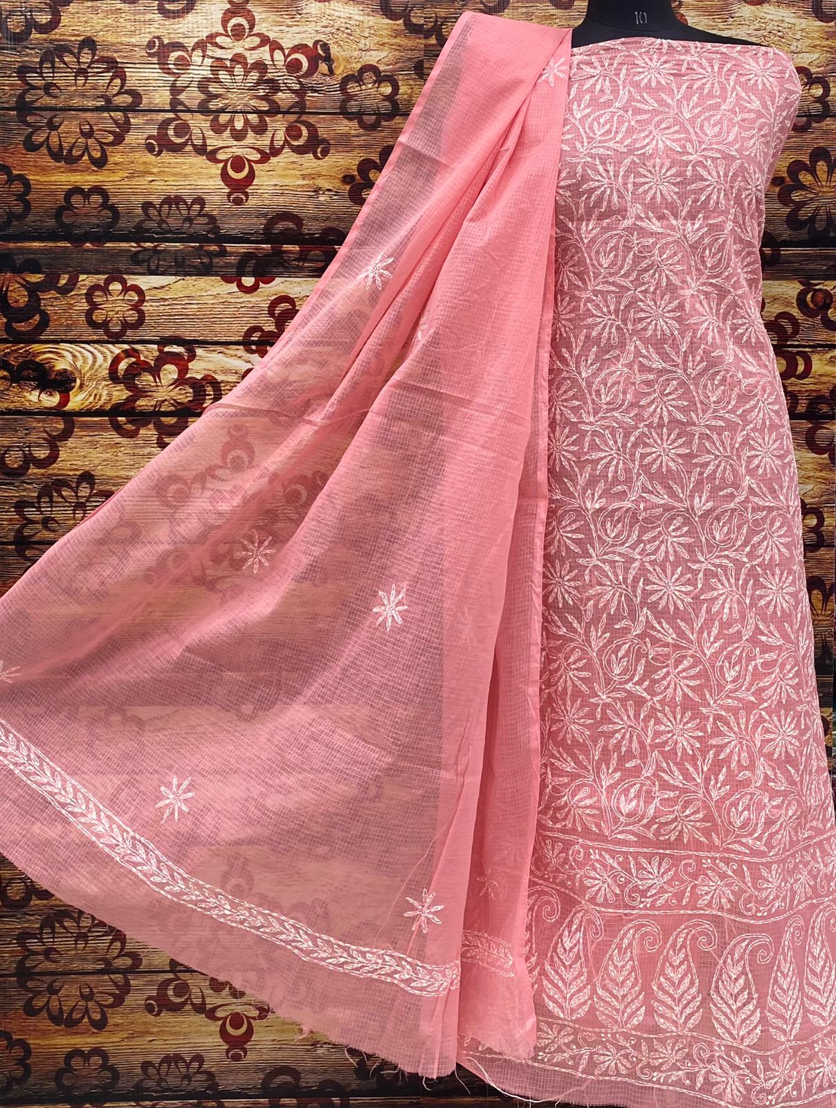 Tepchi Work Noori Kurti & Dupatta