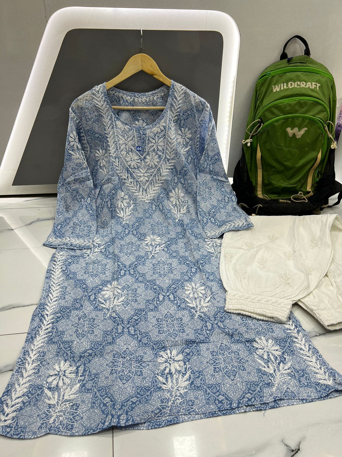 Mul Mul cotton kurti With Afghani Shalwar