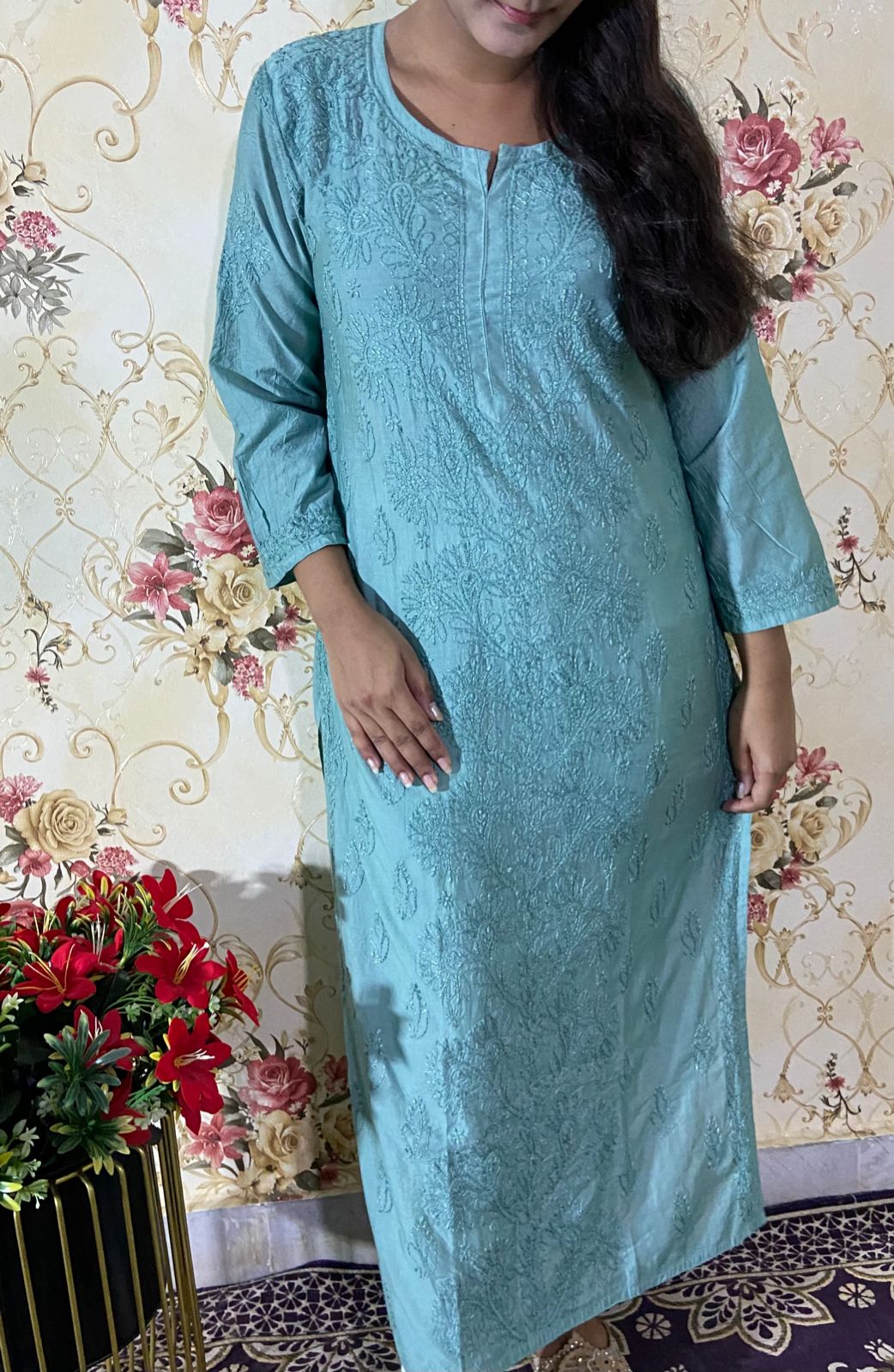 Chanderi Cotton Kurti