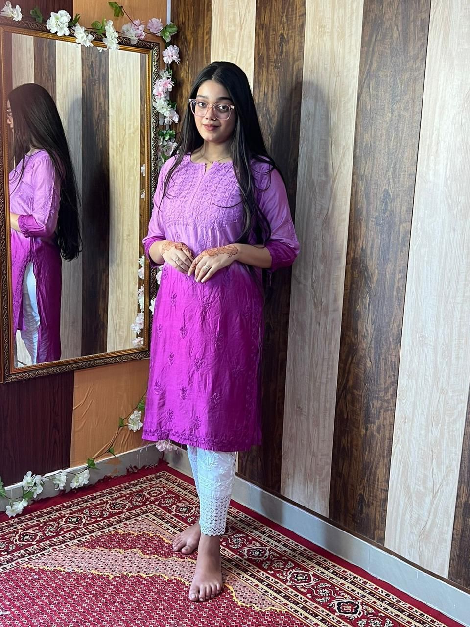 Chanderi Kurti With Pant